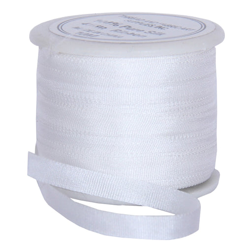 32mmX90m Undyed White 100% Pure Silk Embroidery Ribbon Thin Taffeta Silk  Satin Print Ribbon Handcraft