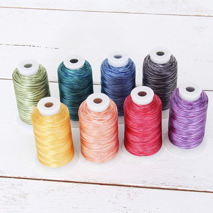 63 Spool Colors Embroidery Thread Set 40wt Polyester & Thread Rack 1100Y