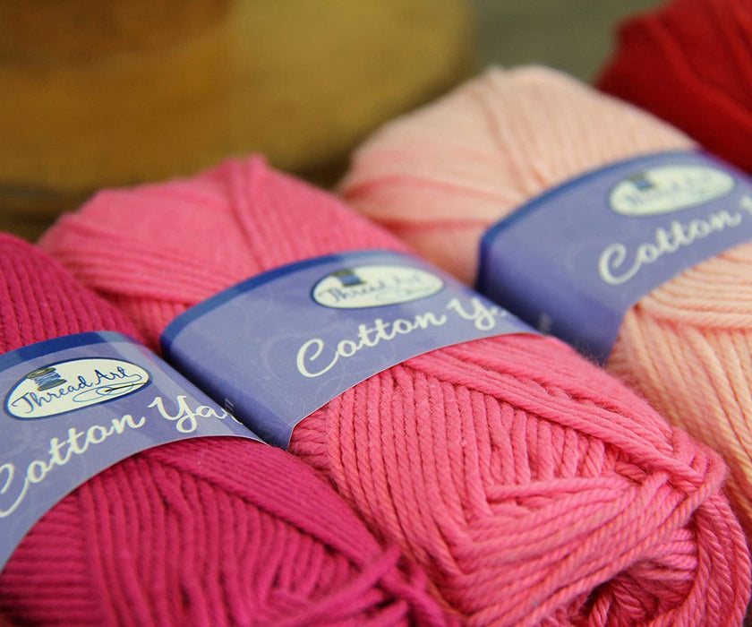 Crochet Cotton Yarn - #4 - Brown - 50 gram skeins - 85 yds —
