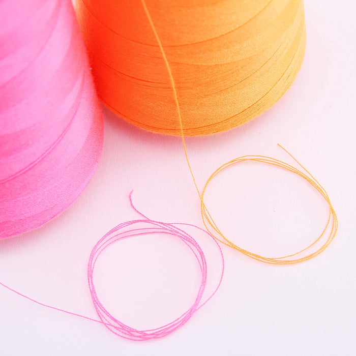 Polyester Serger Thread - Neon Pink 908 - 2750 Yards - Threadart.com