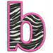 Machine Embroidery Designs - Zebra Alphabet(1) - Threadart.com