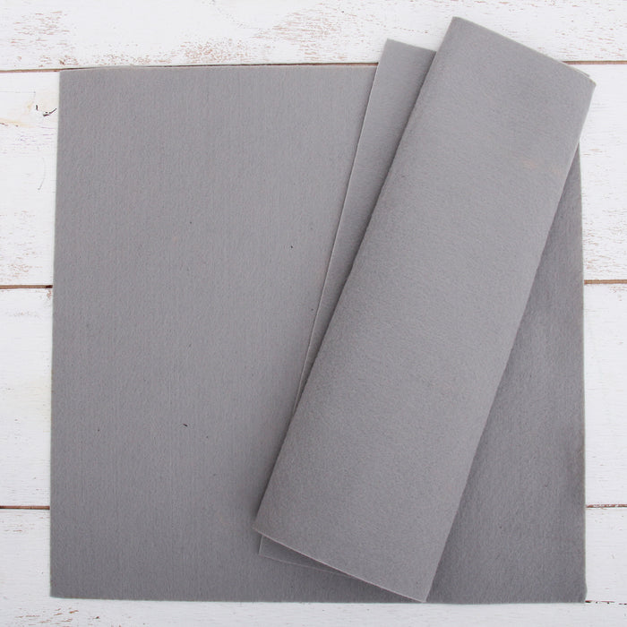 12 x 72 x 1/8 Gray Pressed Wool Felt Sheet