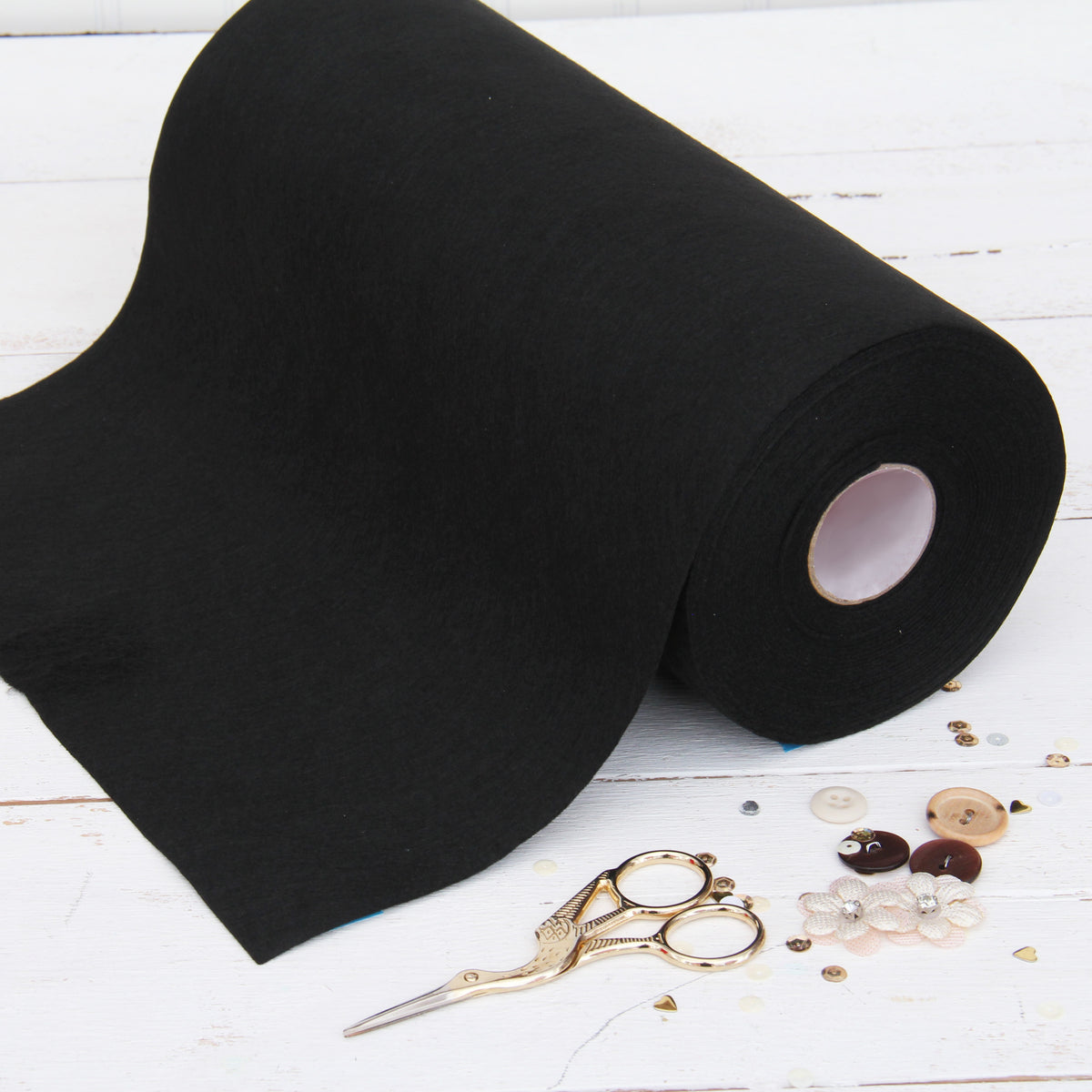 Felt Fabric Adhesive Sheets Black Multipurpose Sticky Glue Velvet
