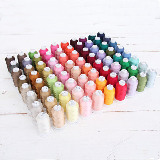 20 Colors of Polyester Embroidery Thread Set - Fresh Colors —