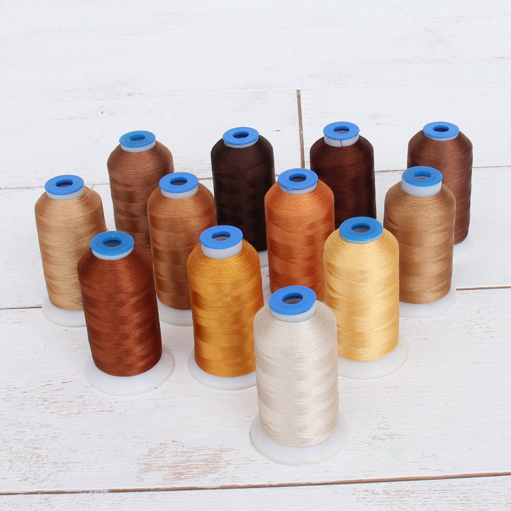 80 Cones of 500M Polyester Machine Embroidery Thread Set - A&B —