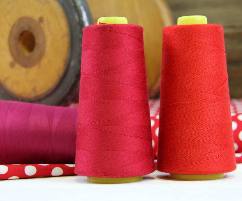 50 Cones Serger Thread Spun Polyester - 2750 yd Cones - Threadart.com