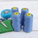 Four Cone Set of Polyester Serger Thread - Purple 271 - 2750 Yards Each - Threadart.com