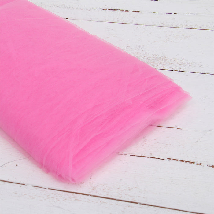 Threadart Premium Soft Tulle Fabric - 20 Yards by 54 Wide - Light Pink
